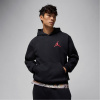 Nike Men's Jumpman Fleece Overhead Hoodie Black/Red XS