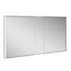 Keuco Royal Match Zrkadlová skrinka s LED osvetlením, vstavaná, 1300x700x149 cm, strieborný elox 12815171311