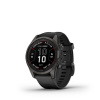 GARMIN FENIX 7S PRO SAPPHIRE SOLAR, CARBON GRAY DLC TITANIUM, BLACK BAND 010-02776-11 + CHATEAU BELA DARCEKOVY POUKAZ 50EUR