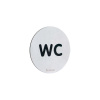 Nalepovací piktogram WC Chróm lesklý (CHL)