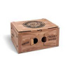 Burger box (mikrovlnitá lepenka) 2dielny kraft s potlačou 210 x 160 x 100 mm [100 ks]