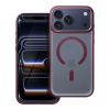 Kryt Matte Mag Cover Case s MagSafe iPhone 17 Pro Max Plum Red