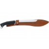 Vega FOX knives FX-679 PATHFINDER nôž do prírody 35 cm, čierna, FRN + guma, kožené puzdro