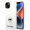 Karl Lagerfeld silikónové puzdro Choupette pre iPhone 14 Plus - biele (Karl Lagerfeld silikónové puzdro Choupette pre iPhone 14 Plus - biele)