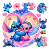 CUKROWY TLAČ Jedlý obrázok na tortu STICH STICZ STITCH LILO + POSTAVY TEXT #71