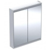 Geberit ONE - Zrkadlová skrinka s LED osvetlením, 75x90x15 cm, 2 dvierka, biela 505.812.00.2