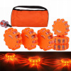 Flara Výstražná LED lampa Maják Disk Magnet AKUMULÁTOR USB Vodotesná