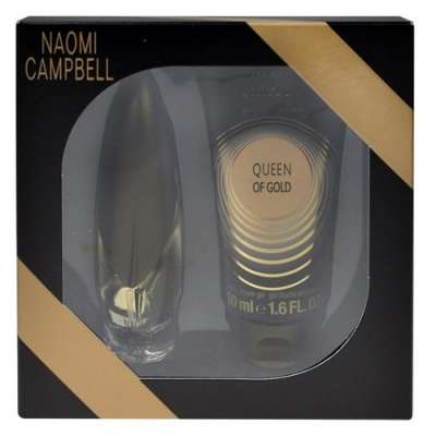 Naomi Campbell Queen of Gold, Edt 15ml + 50ml sprchový gel pre ženy