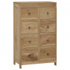vidaXL Zásuvková komoda 55x30x90 cm masívne tíkové drevo - Hnedá - 116030-63530