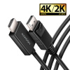 AXAGON RVD-HI20C2, DisplayPort -> HDMI 2.0b redukcia / kábel 1.8m, 4K/60Hz