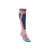 Dámské lyžařské ponožky Bridgedale Ski Easy On Over Calf Wmns Merino Performance coral/dark blue - L (7-8,5) / EU 41-43 / 25-27 cm