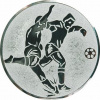 D1-A2/S - Emblém (pr.25mm) FUTBAL striebro