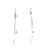 Beneto Designové stříbrné dlouhé náušnice AGUC2702