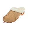 Dreváky BUXA Dámske Oteplené Dreváky Klasik PFU - Béžový Semiš Veľkosť: 35 [23,5 cm]