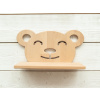 Detská polička v tvare medvedíka Woodisio Maco buk Farba: Prírodné drevo, Variant: Mini