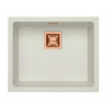 Alveus QUADRIX 50 MONARCH kuchynský granitový drez so sifónom 56x46 - White+prepad copper ALV_QUADRIX50_11+copper