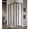 RAVAK SUPERNOVA SKKP6 90cm sprchový kút štvrťkruhový, profil čierny, sklo grape, 3207O302ZG