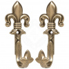Outfit4Events Držiak na pištoľ Fleur de Lis - bronzový | 1 kus