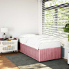 vidaXL Rám postele ružový 90x200 cm zamat - Ružová - 144833-90988