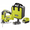 AKU píla priamočiara - RYOBI R18JS-120S; 18 V; ONE+ (1x batéria 2,0 Ah + nabíjačka)