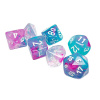 Sada kociek na RPG: Chessex - Nebula Whisteria White Luminary (7 ks)