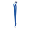 Lanyard z RPET 2 cm , Black Farba: Royal blue