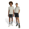 adidas Essentials 3 Stripe Jersey Short Juniors Black/White 13 Years