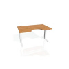 HOBIS Pracovný stôl Motion Ergo, ZO, 3S, 160x61-128x90 cm, jelša/biela