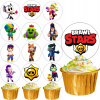 POPLATKY NA MUFFINY BÁBOVKY TORTA BRAWL STAR NARODENINY 12 ks GAME