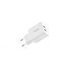 USAMS US-CC090 T24 Dual USB Travel Charger 10.5W biela