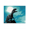 Diamantové maľovanie - TYRANOSAURUS REX V NOCI Rámovanie: bez rámu a bez vypnutia plátna, Rozmer: 40x50 cm