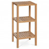 Autronic Regál, 3 políce, masív bambus, prírodný odtieň, nosnosť 9 kg DR-011-5