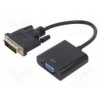Adapter D-Sub 15pin HD socket,DVI-D (24+1) plug 0.2m black