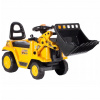 Odrážadlo Stator žltý buldozér s pohyblivou lyžicou a nočníkom