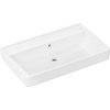 HANSGROHE Xanuia Q závesné umývadlo bez otvoru, s prepadom, 800 x 480 mm, biela, s povrchom SmartClean, 61137450