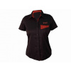 Košeľa krátka dámska HAVEN Agness Slimfit čierna/červená XL