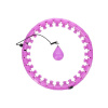 HMS HHW12 Plus size fialová masážní hula hoop obruč se závažím HMS