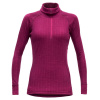 Devold DUO ACTIVE WOMAN ZIP NECK rolak plum
