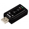 HAMA zvuková karta 7.1 surround/ USB/ 2x 3,5 mm jack/ černá 51620