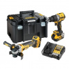 DeWalt DCK2026P2T-QW Kombinovaná sada DCD805 + DCG405, 18 V XR 2×5,0 Ah černá, žlutá