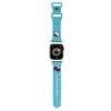 Hello Kitty - silikónový remienok s motívom Kitty hlavičky pre Apple Watch 1–10 / SE / SE 2 (38/40/41/42 mm) – modrý KF2345683