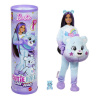 Barbie Cutie Reveal Barbie a starostliví medvedíky séria 2 fialová