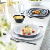 Obedová súprava Carine Granite & White 18-dielna LUMINARC