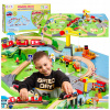 Obrovský drevený front + puzzle (Drevený front xxl 2 batérií žeriav)