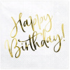 Servítky Happy Birthday PartyDeco papierové 33x33 cm 20 kusov