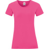 Fruit of the Loom Tričko Lady-Fit Iconic 150 T, krátký rukáv, dámské COT16143231000-fuchsia XS Fuchsia