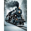 NORIMPEX Diamantové maľovanie Zimný expres 30 x 40 cm