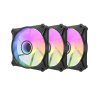 Súprava počítačových ventilátorov Darkflash INF8 ARGB, 3v1 120x120 (čierna) 22793