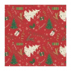 Baliaci papier s červeným vianočným vzorom 200x70cm