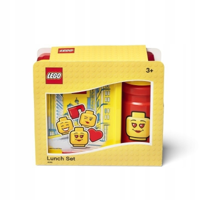 LEGO® Iconic Girl desiatový set fľašu a box žltá červená